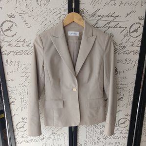 Calvin Klein Khaki Blazer size 2